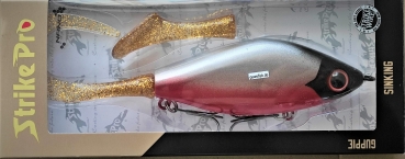 Strike pro Guppie 13 cm Gewefish Custom Silberglitter+red